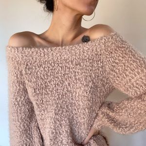 Off shoulder sweater